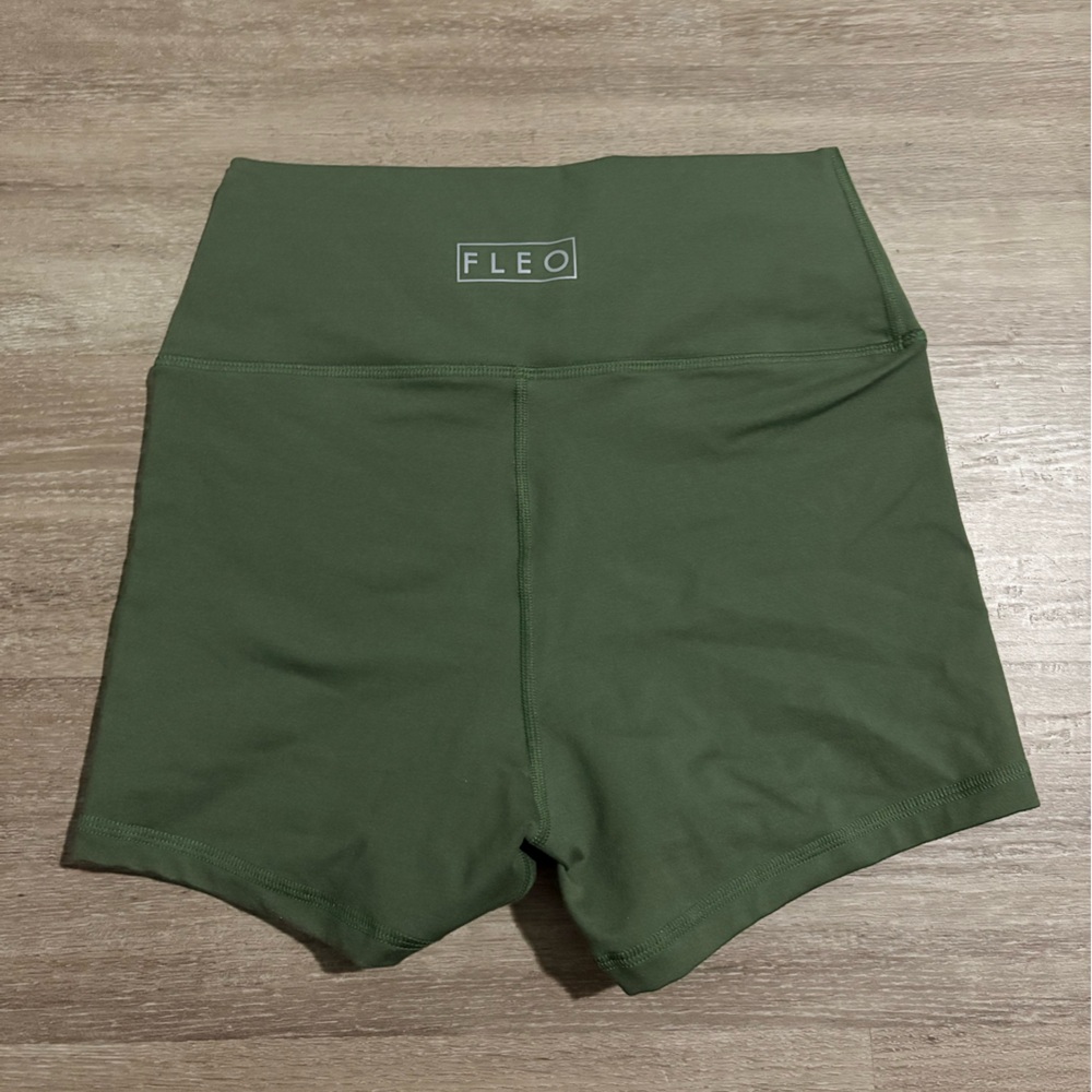 Fleo Olive Workout Shorts